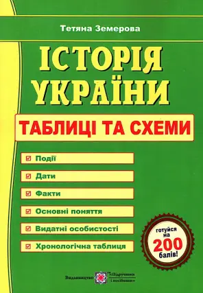 Історія України. Таблиці та схеми