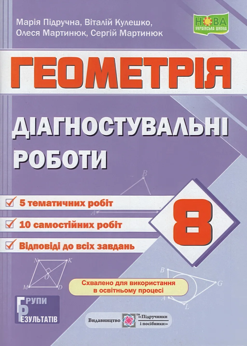 Геометрія 8 клас Діагностувальні роботи (за прогр. Істер)