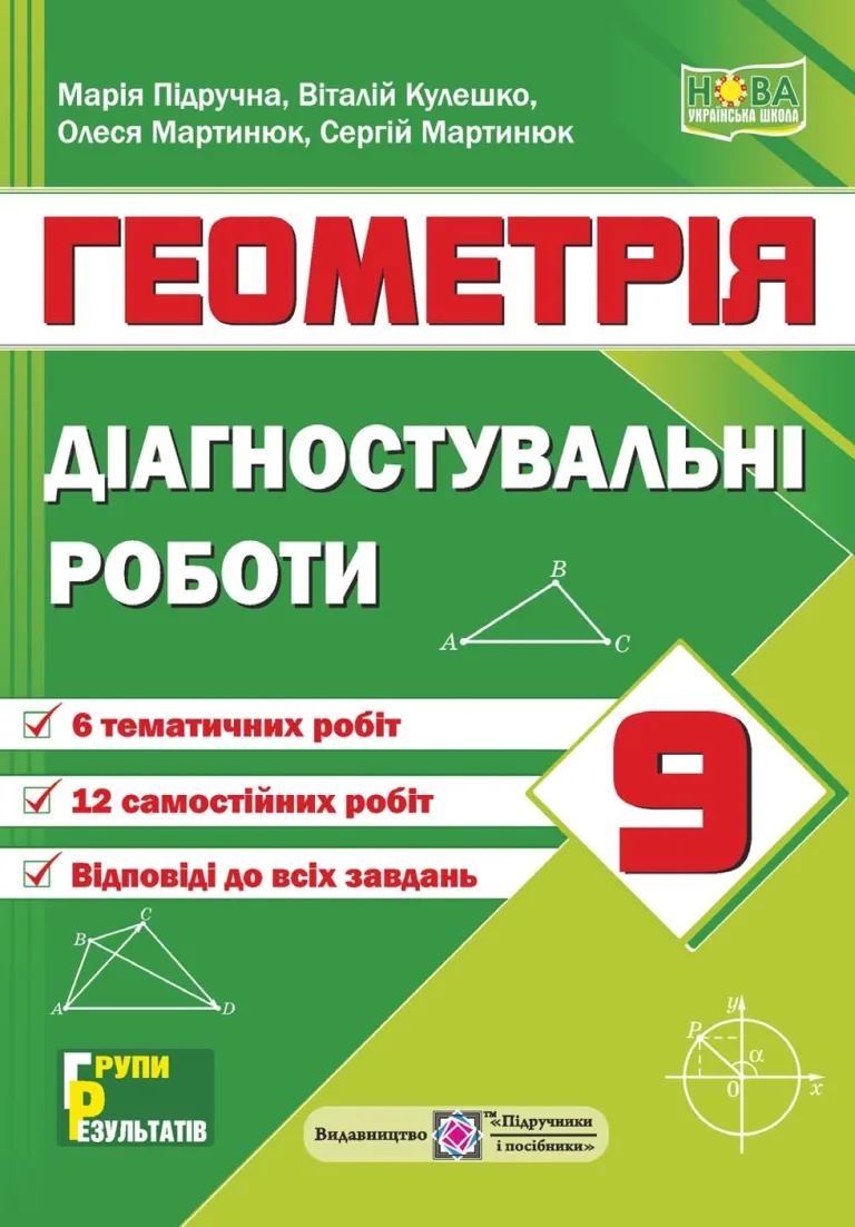 Геометрія. Діагностувальні роботи 9 клас
